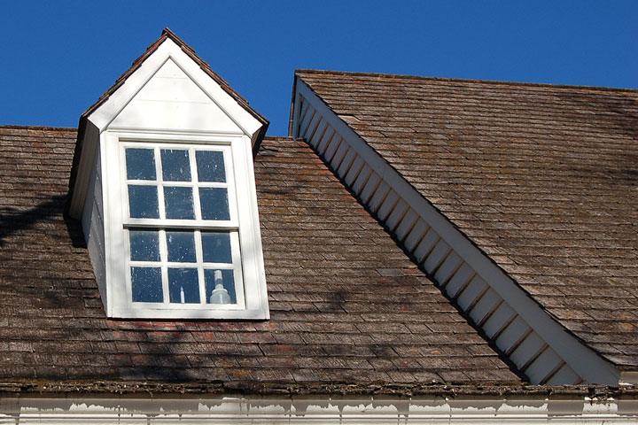 window dormer, Williamsburg, Virginia, December, 2011